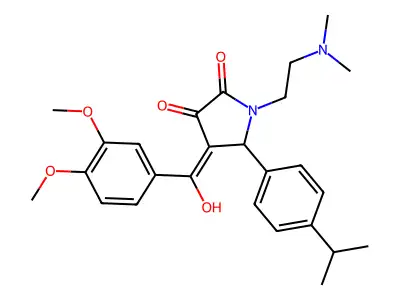 4-(3,4-dimethoxybenzoyl)-1-[2-(dimethylamino)ethyl]-3-hydroxy-5-[4-(propan-2-yl)phenyl]-2,5-dihydro-1H-pyrrol-2-one structure