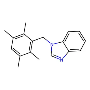1-(2,3,5,6-tetramethylbenzyl)-1H-benzimidazole structure