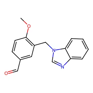 3-(苯并咪唑-1-基甲基)-4-甲氧基苯甲醛 structure