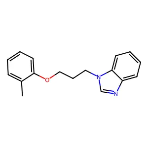1-(3-(o-tolyloxy)propyl)-1H-benzo[d]imidazole structure