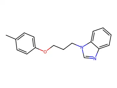1-[3-(4-methylphenoxy)propyl]-1H-1,3-benzodiazole structure