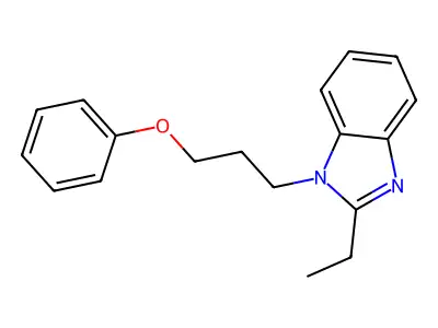 2-Ethyl-1-(3-phenoxypropyl)benzimidazole structure