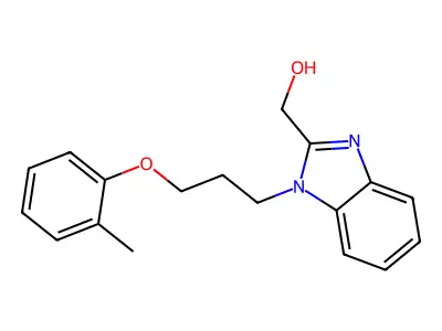[1-[3-(2-Methylphenoxy)propyl]benzimidazol-2-yl]methanol structure