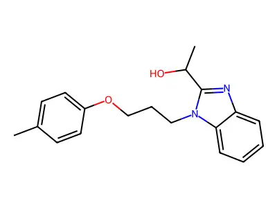 1-[1-[3-(4-Methylphenoxy)propyl]benzimidazol-2-yl]ethanol structure