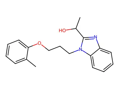 1-[1-[3-(2-Methylphenoxy)propyl]benzimidazol-2-yl]ethanol structure