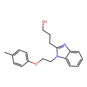 3-[1-(2-p-Tolyloxy-ethyl)-1H-benzoimidazol-2-yl]-propan-1-ol structure