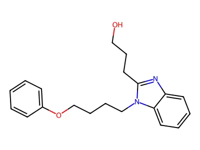 3-[1-(4-Phenoxybutyl)benzimidazol-2-yl]propan-1-ol structure