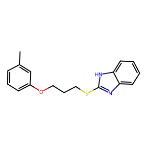 3-(1H-benzimidazol-2-ylsulfanyl)propyl 3-methylphenyl ether structure