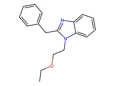 2-Benzyl-1-(2-ethoxyethyl)benzimidazole structure