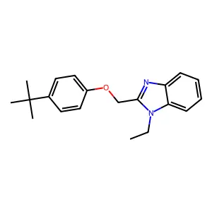 2-[(4-Tert-butylphenoxy)methyl]-1-ethylbenzimidazole structure