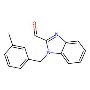 1-[(3-Methylphenyl)methyl]benzimidazole-2-carbaldehyde structure