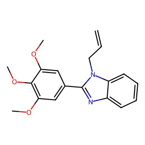 1-Prop-2-enyl-2-(3,4,5-trimethoxyphenyl)benzimidazole structure
