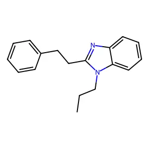 2-(2-phenylethyl)-1-propyl-1H-benzimidazole structure