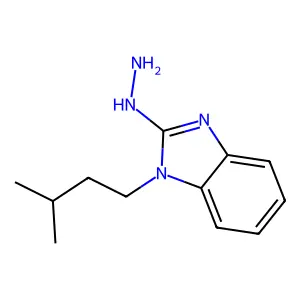 2-Hydrazinyl-1-isopentyl-1H-benzo[d]imidazole structure