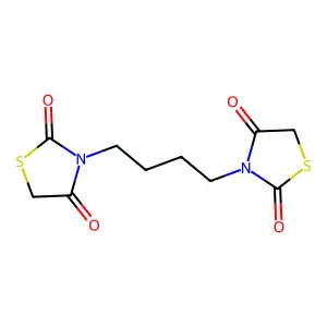 2,4-Thiazolidinedione, 3,3'-(1,4-butanediyl)bis- structure