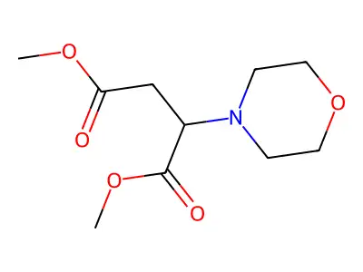 Dimethyl 2-morpholinosuccinate structure