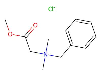 Benzyl-(2-methoxy-2-oxoethyl)-dimethylazanium structure