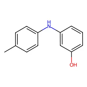 m-(p-Toluidino)phenol structure