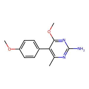 4-Methoxy-5-(4-methoxyphenyl)-6-methylpyrimidin-2-amine structure