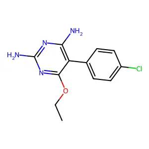 5-(4-氯苯基)-6-乙氧基嘧啶-2,4-二胺 structure
