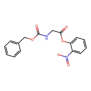 2-Nitrophenyl N-[(benzyloxy)carbonyl]glycinate structure