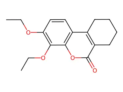 3,4-Diethoxy-7,8,9,10-tetrahydrobenzo[c]chromen-6-one structure