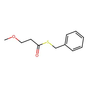 S-benzyl 3-methoxypropanethioate structure