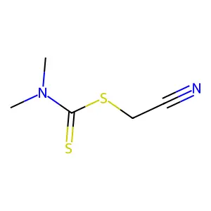 Cyanomethyl dimethyldithiocarbamate structure