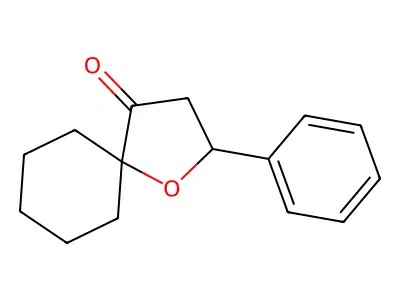 1-Oxaspiro[4.5]decan-4-one, 2-phenyl- structure