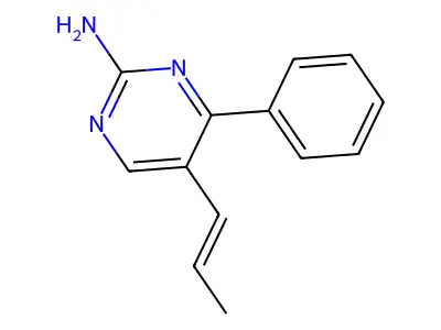 4-Phenyl-5-prop-1-enylpyrimidin-2-amine structure