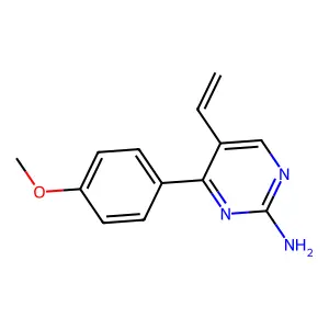 5-乙烯基-4-(4-甲氧基苯基)嘧啶-2-胺 structure