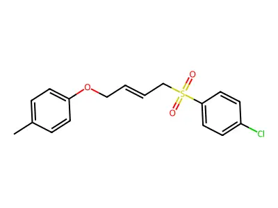1-[4-(4-Chlorophenyl)sulfonylbut-2-enoxy]-4-methylbenzene structure