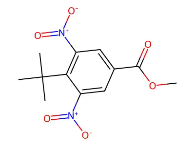 Methyl 4-tert-butyl-3,5-dinitrobenzoate structure