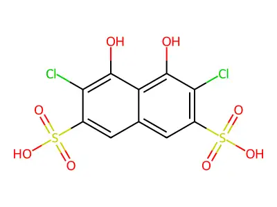 2,7-Naphthalenedisulfonic acid, 3,6-dichloro-4,5-dihydroxy- structure