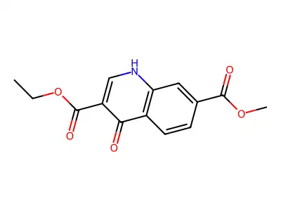 3-Ethyl 7-methyl 4-hydroxyquinoline-3,7-dicarboxylate structure