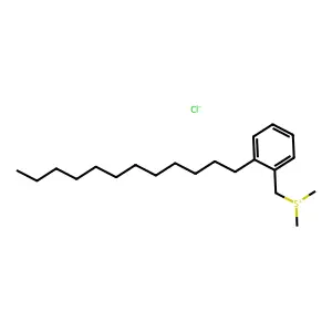 Sulfonium, ((dodecylphenyl)methyl)dimethyl-, chloride (1:1) structure