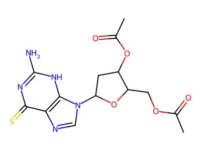 Guanosine, 3',5'-diacetate structure