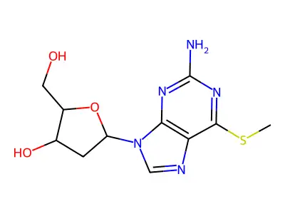 2'-Deoxy-6-methylthioguanosine structure