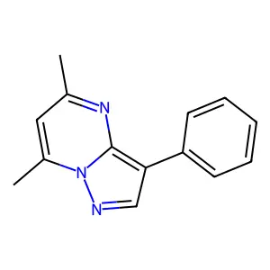 5,7-Dimethyl-3-phenylpyrazolo[1,5-a]pyrimidine structure
