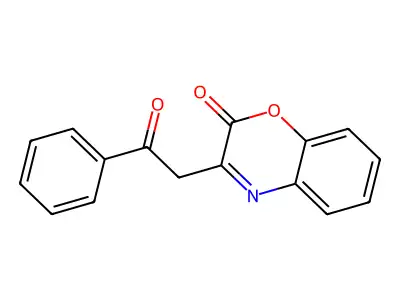 3-(2-oxo-2-phenylethyl)-2H-1,4-benzoxazin-2-one structure