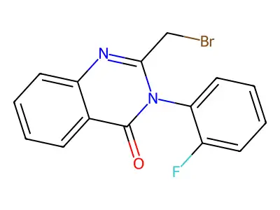 4(3H)-Quinazolinone, 2-(bromomethyl)-3-(2-fluorophenyl)- structure