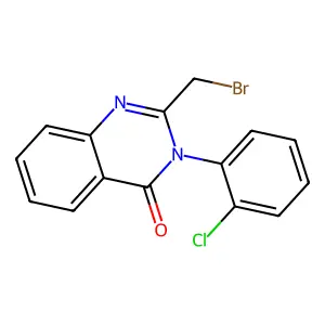2-(Bromomethyl)-3-(2-chlorophenyl)quinazolin-4-one structure