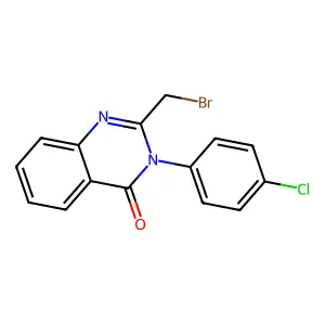 2-Bromomethyl-3-(4-chloro-phenyl)-3H-quinazolin-4-one structure