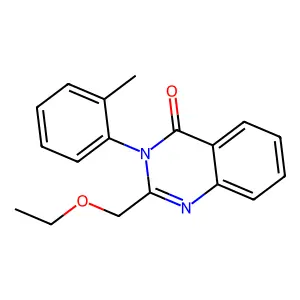 4(3H)-Quinazolinone, 2-ethoxymethyl-3-(o-tolyl)- structure