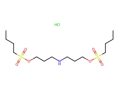 1-Propanol, 3,3'-iminodi-, dibutanesulfonate (ester), hydrochloride structure