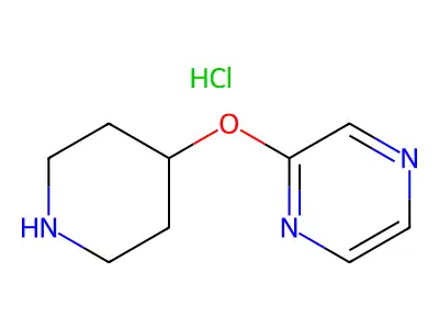 2-(Piperidin-4-yloxy)pyrazine structure