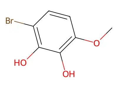 3-Bromo-6-methoxybenzene-1,2-diol structure