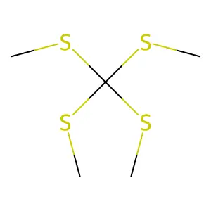 Methane, tetrakis(methylthio)- structure