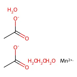 Manganese acetate tetrahydrate structure