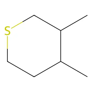 2H-Thiopyran, tetrahydro-3,4-dimethyl-, cis- structure